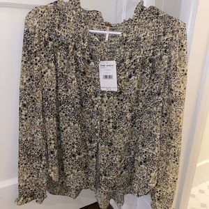 Fun blouse from free people, size small